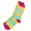 Benutzerdefinierte gute Qualität Regenbogen-Design-Baumwoll-Frauen-Socken Happy Socks